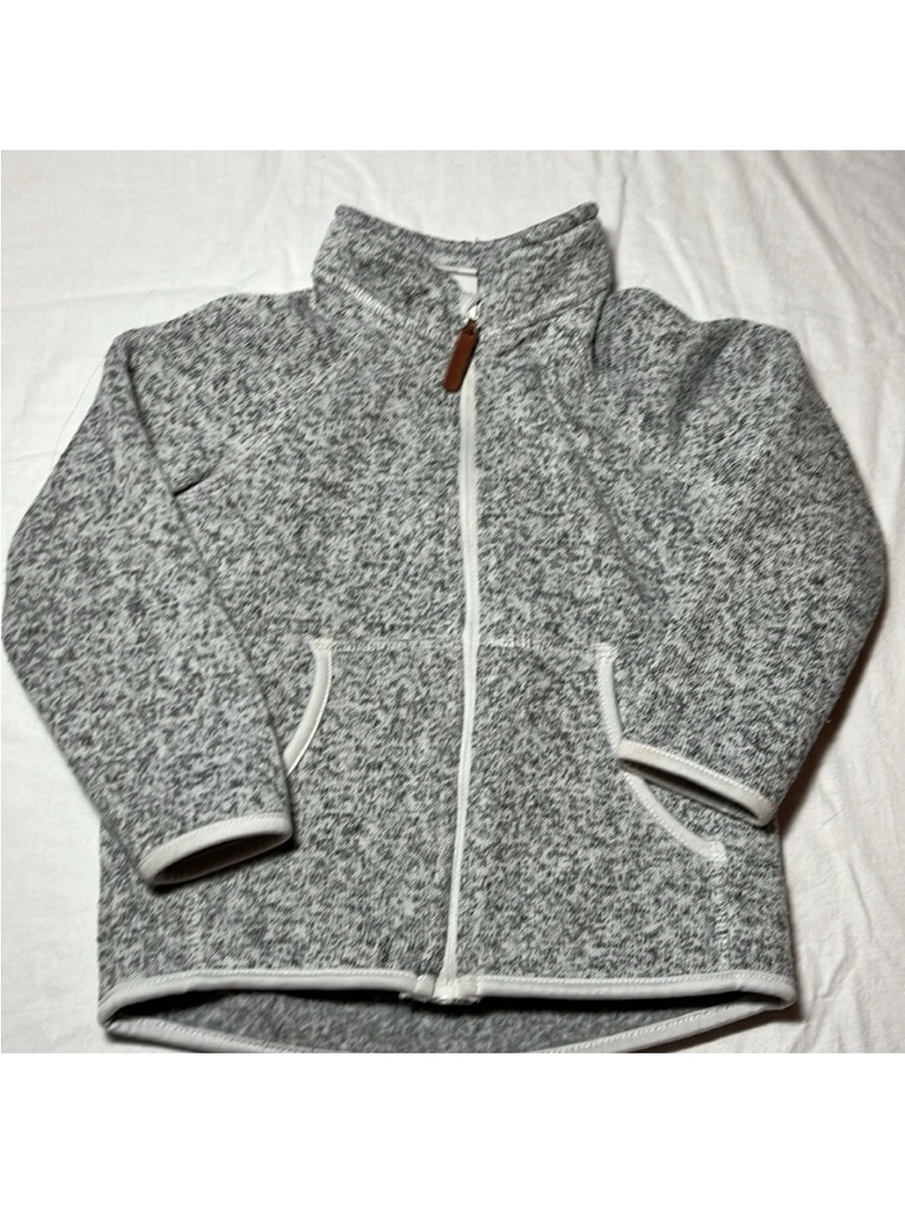 2T H&M Gray Marled Zip-Up Hoodie Jacket